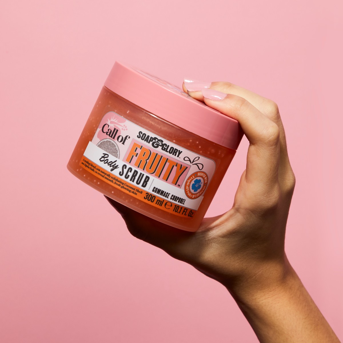 soap and glory Call Of Fruity Exfoliating Body Scrub 300ml