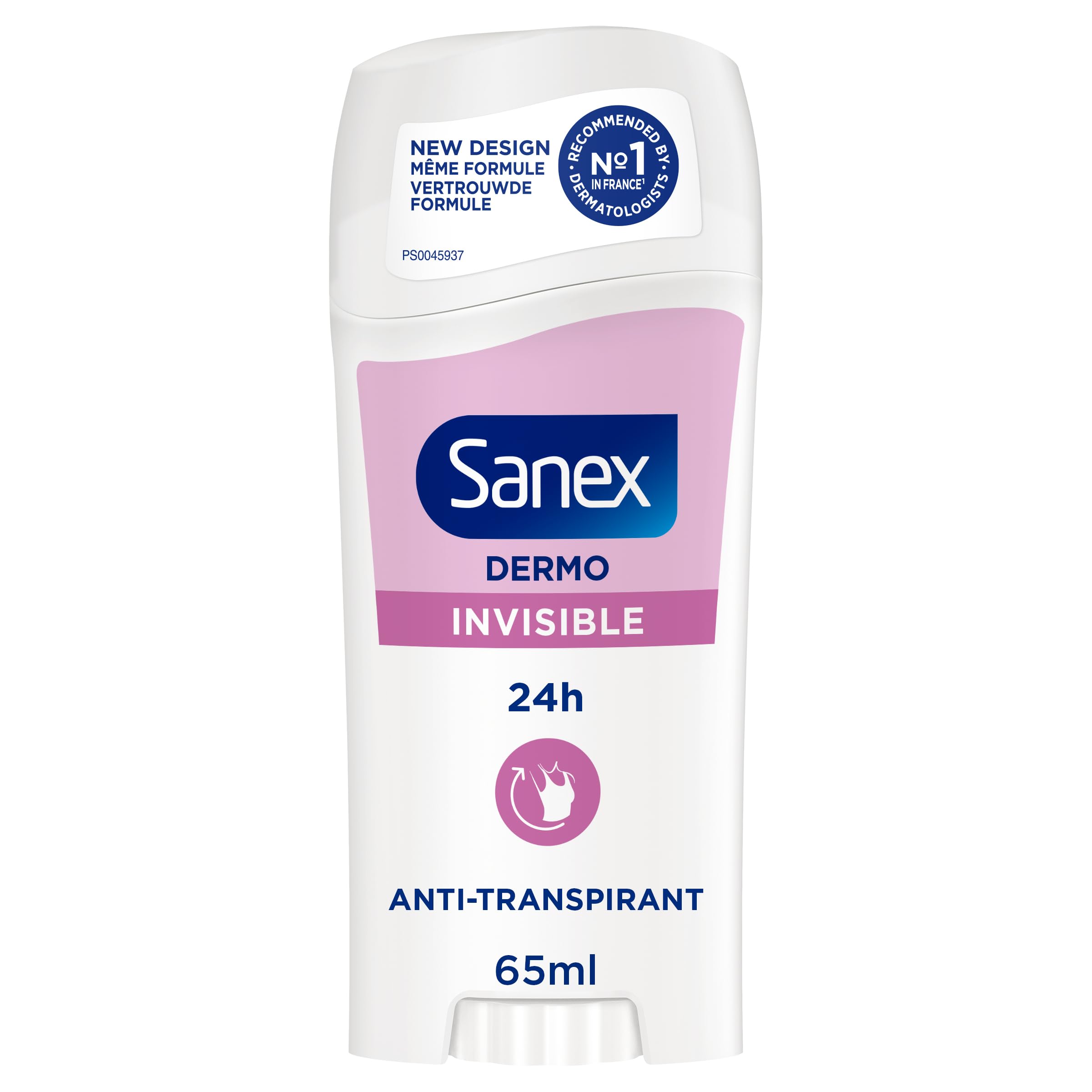 SANEX - Dermo Invisible Deostick - 24 Hours Fresh & Odour Protection - Against Stains -