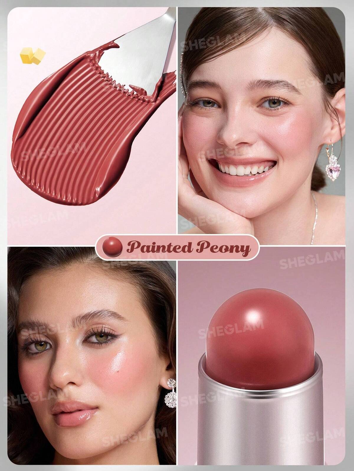Sheglam-Buttery Bliss Blush Stick-Painted Peony