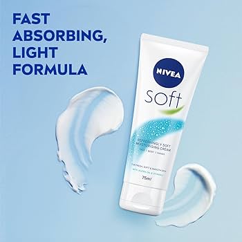 Nivea Soft Tube Moisturising Body Cream, 75 ml