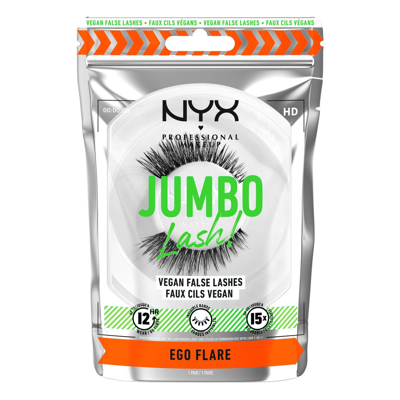 Nyx JUMBO LASH! VEGAN FALSE EYELASHES(ego flare)