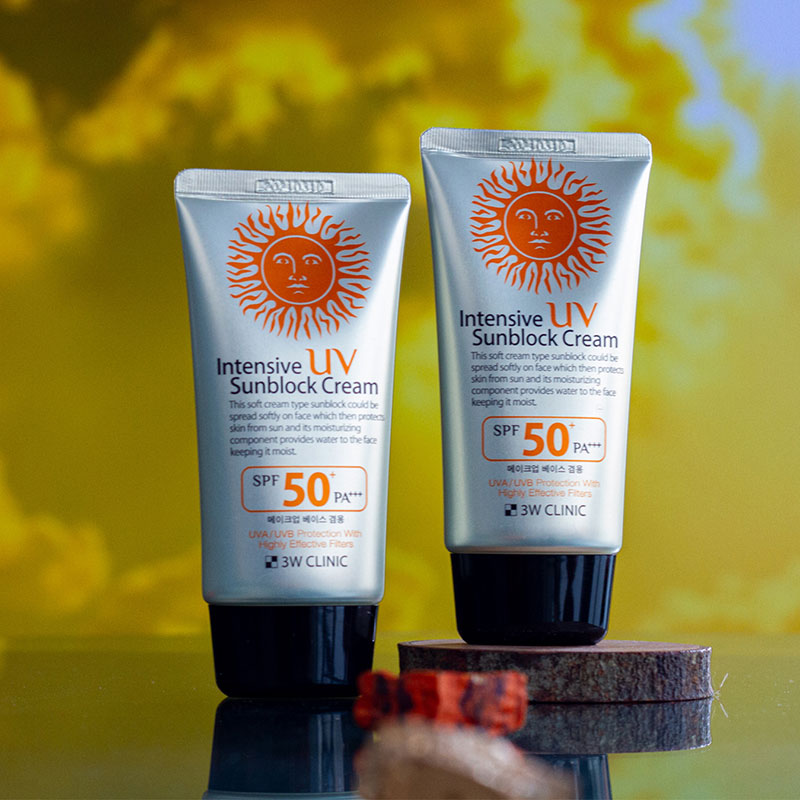 3W Clinic Intensive Uv Sunblock Cream Spf 50 Pa+++ 70ml