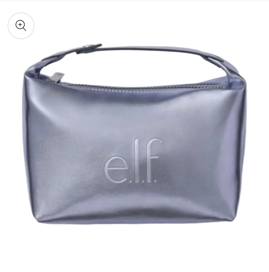 Elf- Travel Silver Makeup Bag