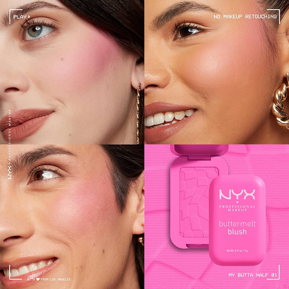 NYX PROFESSIONAL MAKEUP Buttermelt Powder Blush, (My Butta Half)