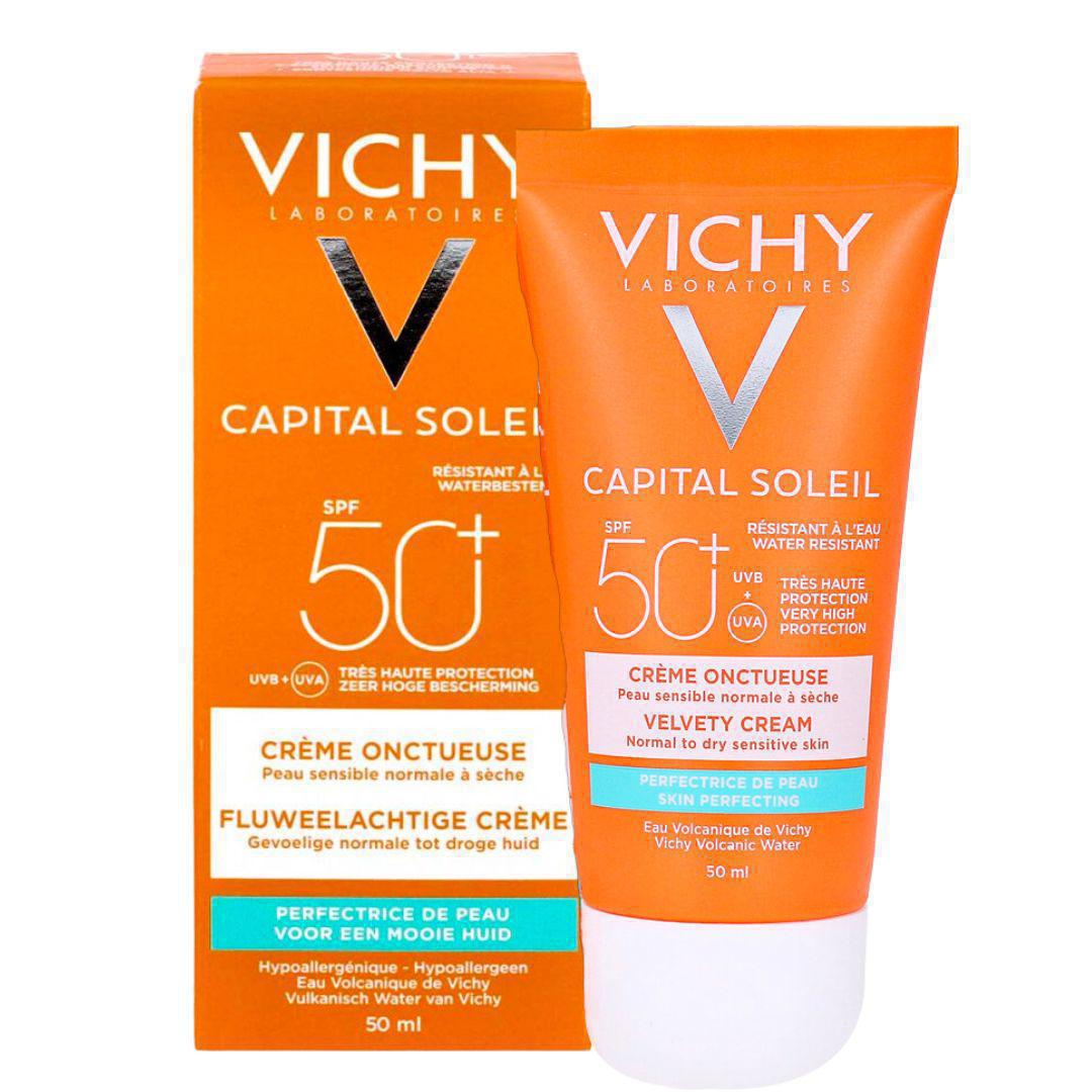 Vichy- SPF 50 Velvety cream skin perfecting action CAPITAL SOLEIL-50ml