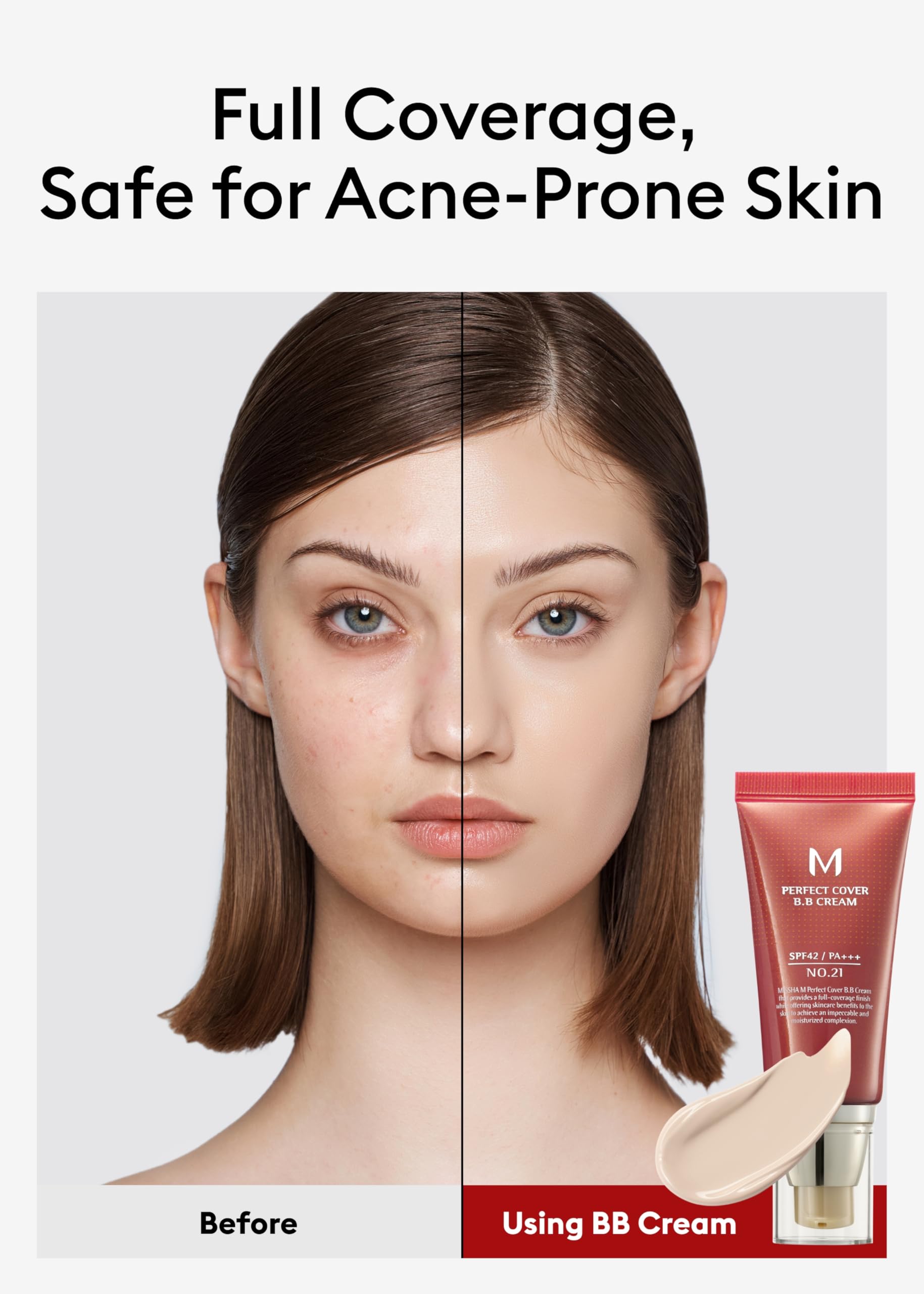 Missha-Perfect Cover BB Cream (No.21 Light Beige )