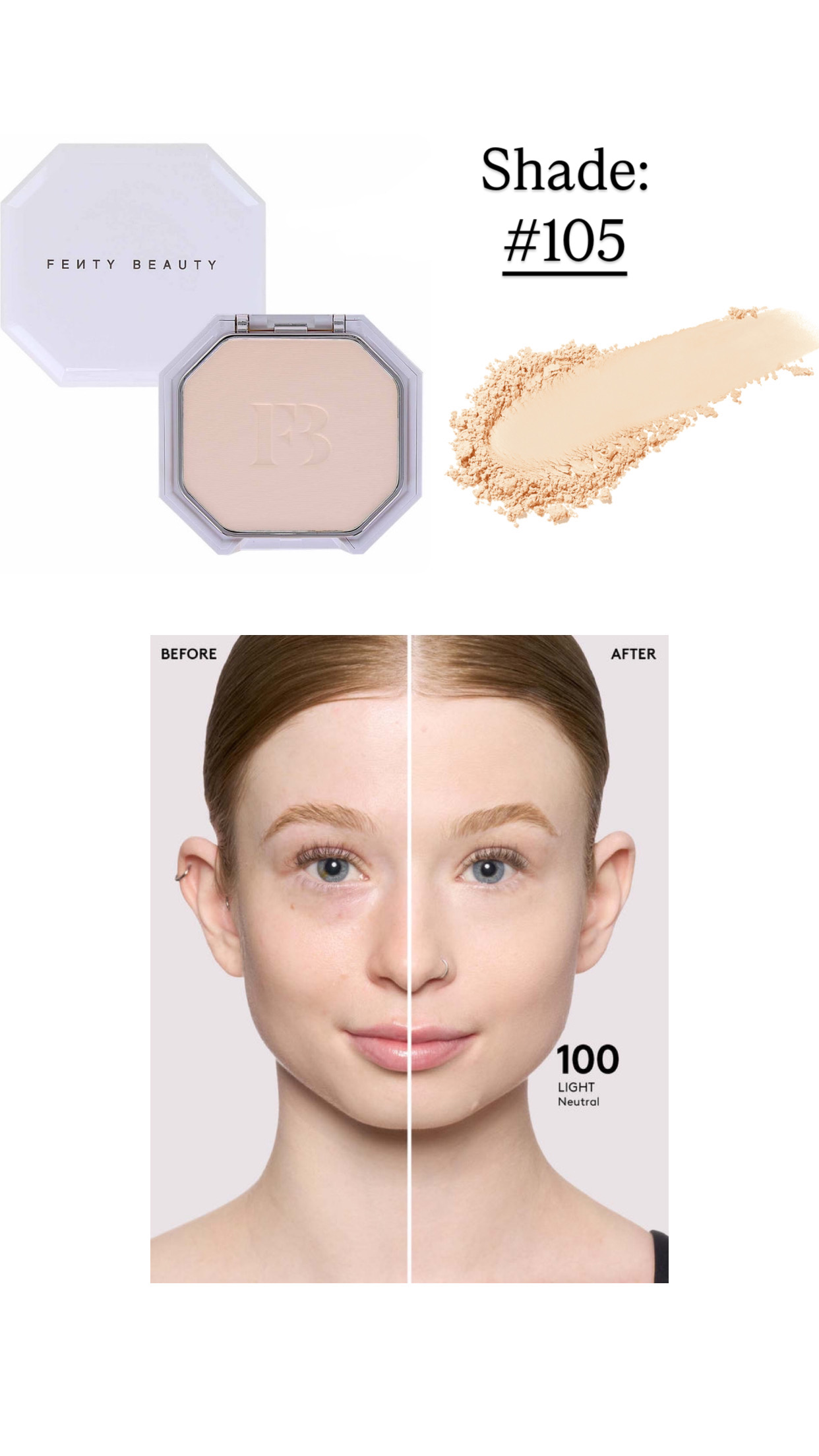 Fenty Beauty-Pro Filt'r Powder Foundation,-105