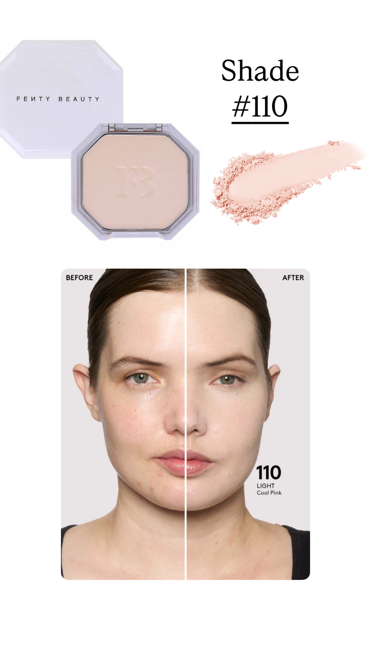 Fenty Beauty-Pro Filt'r Powder Foundation,-#110