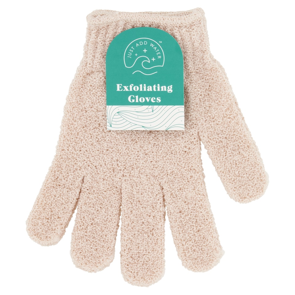  Exfoliating Gloves Bath Essentials-beige