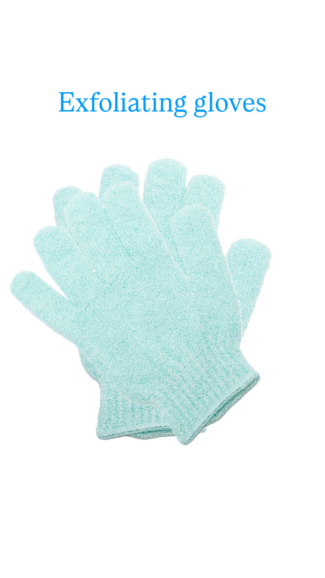 Exfoliating Gloves Bath Essentials-green