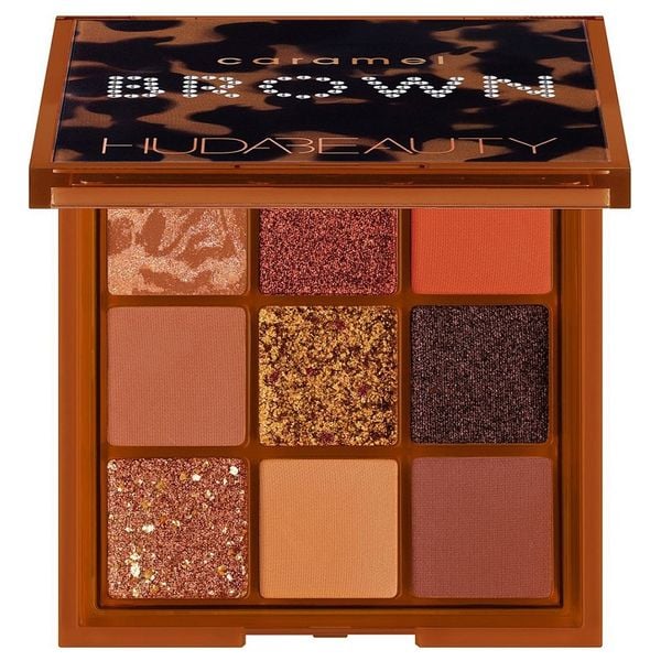 huda beauty eyeshadow palette-caramel brown