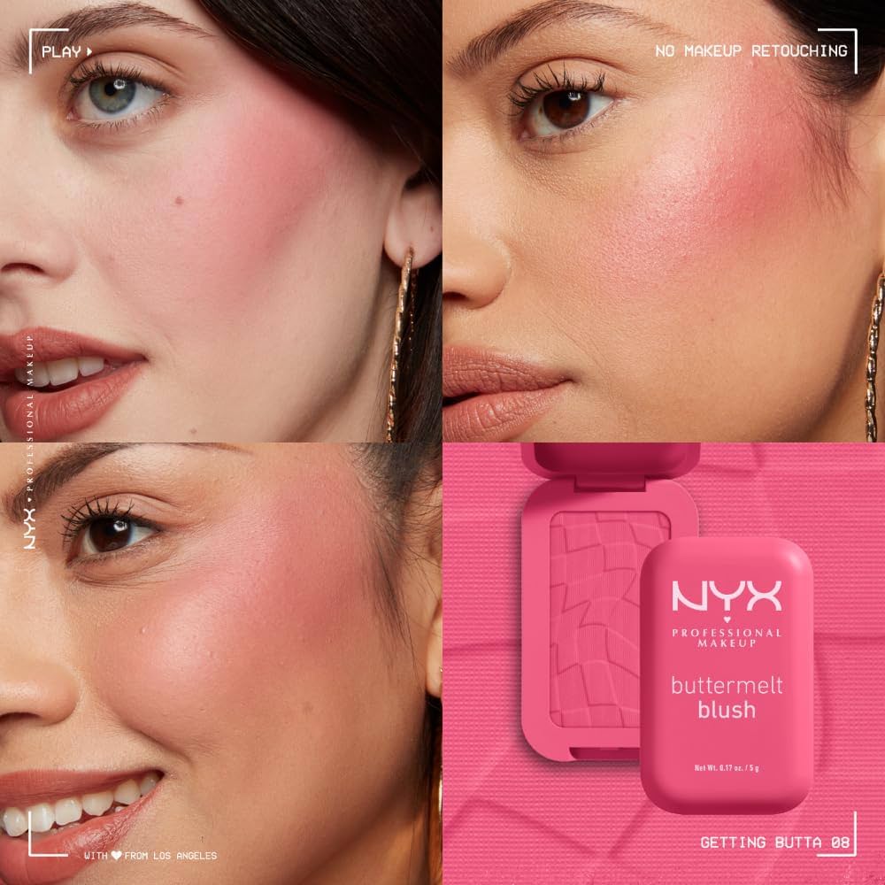 Nyx Buttermelt Powder Blush-getting butta