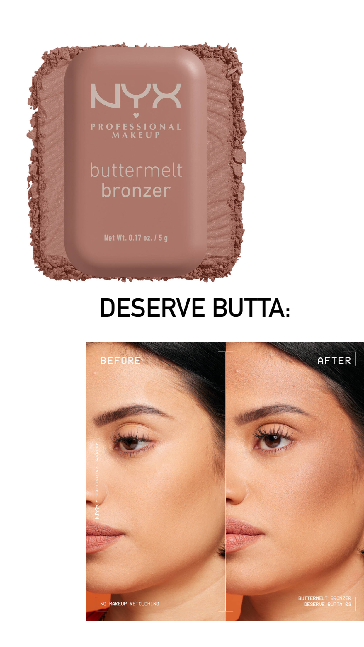 Nyx Buttermelt Powder Blush-Deserve butta