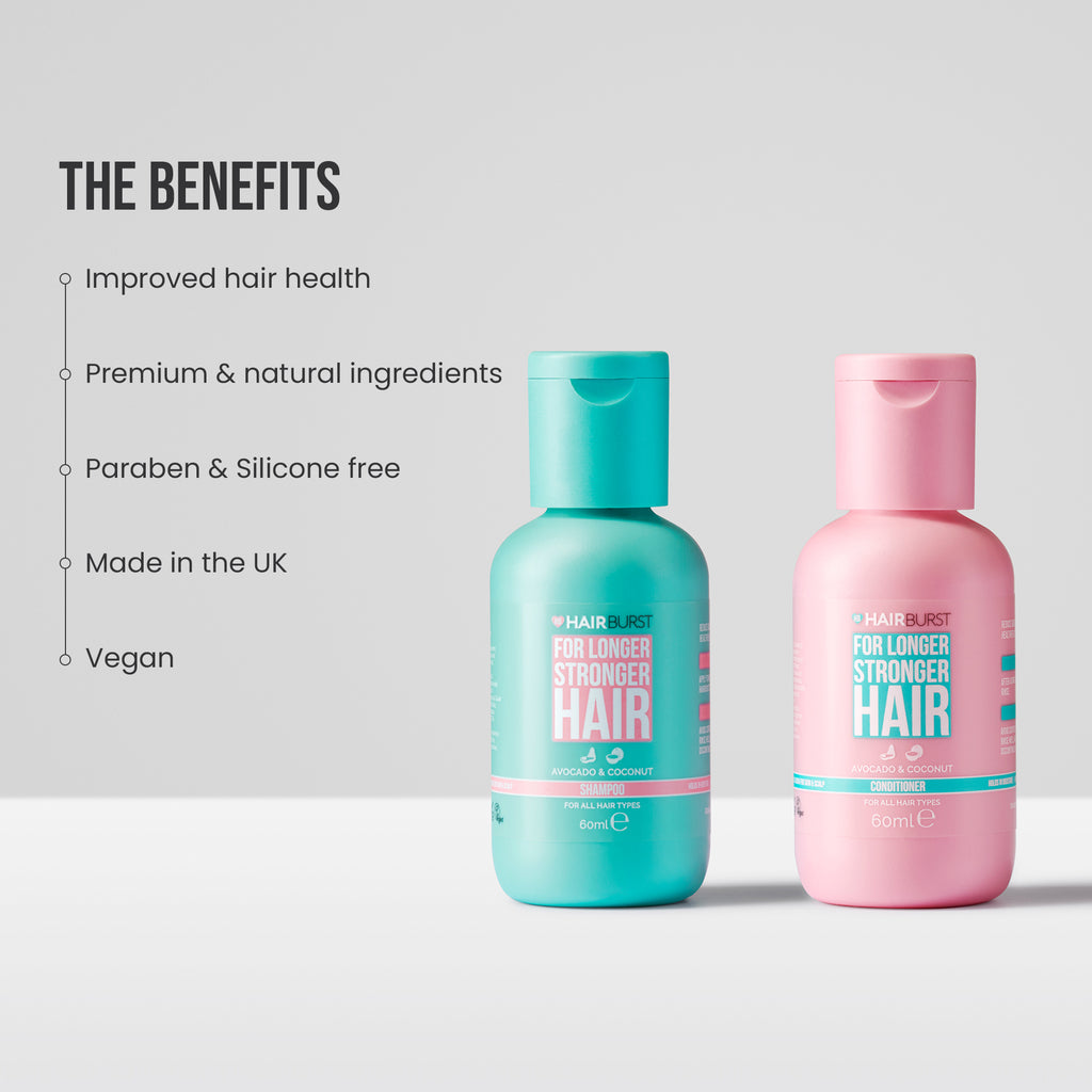 Hairburst Shampoo & Conditioner for Longer Stronger Hair-60ml