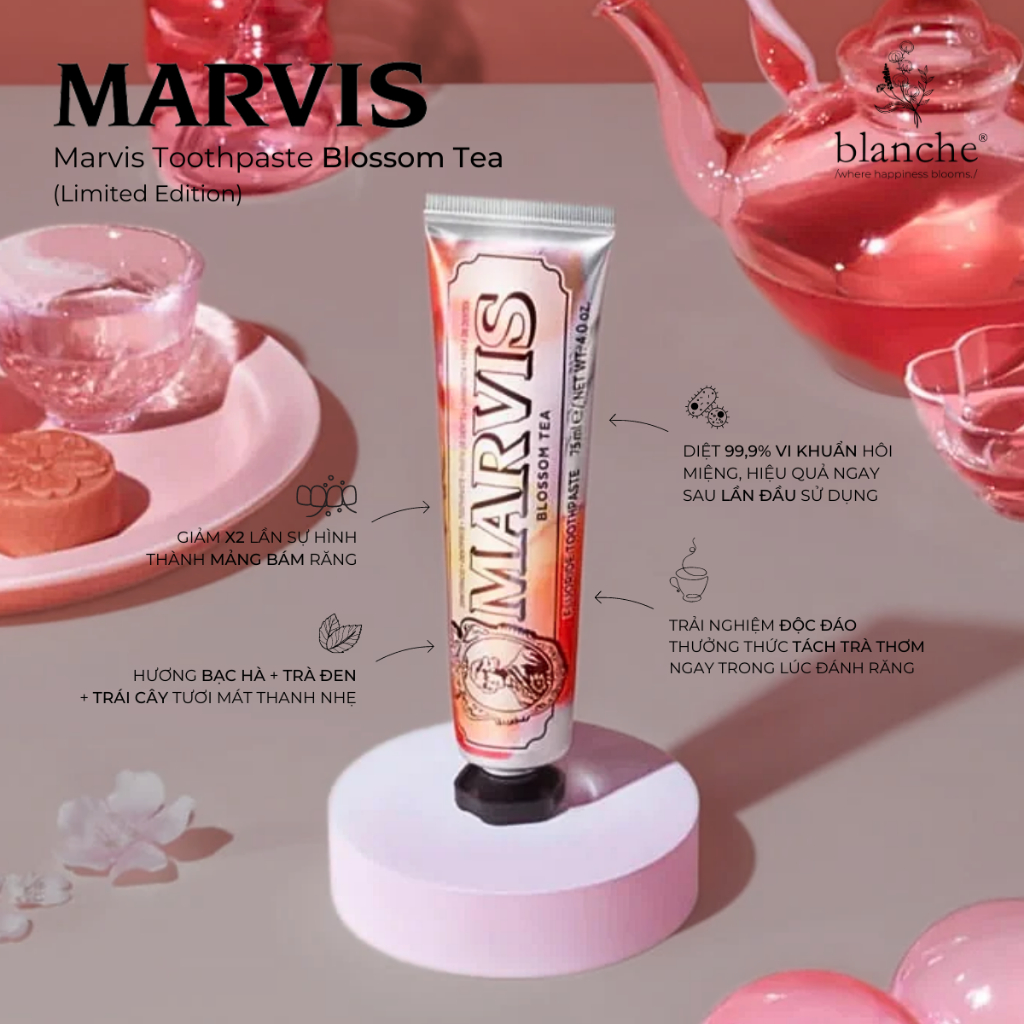 Marvis Blossom Tea Toothpaste-75ml
