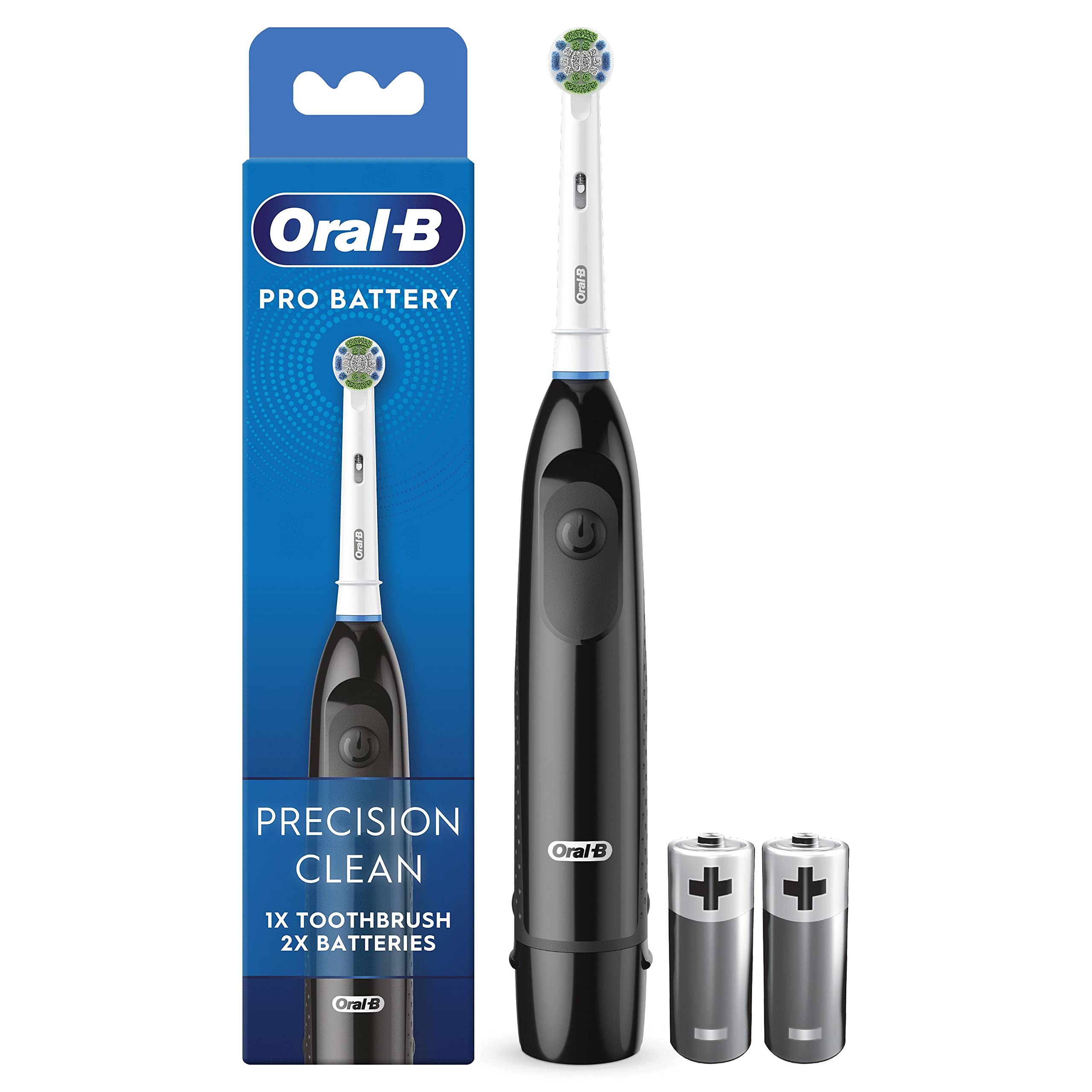 Oral-B Pro Battery Toothbrush, Precision Clean Toothbrush black
