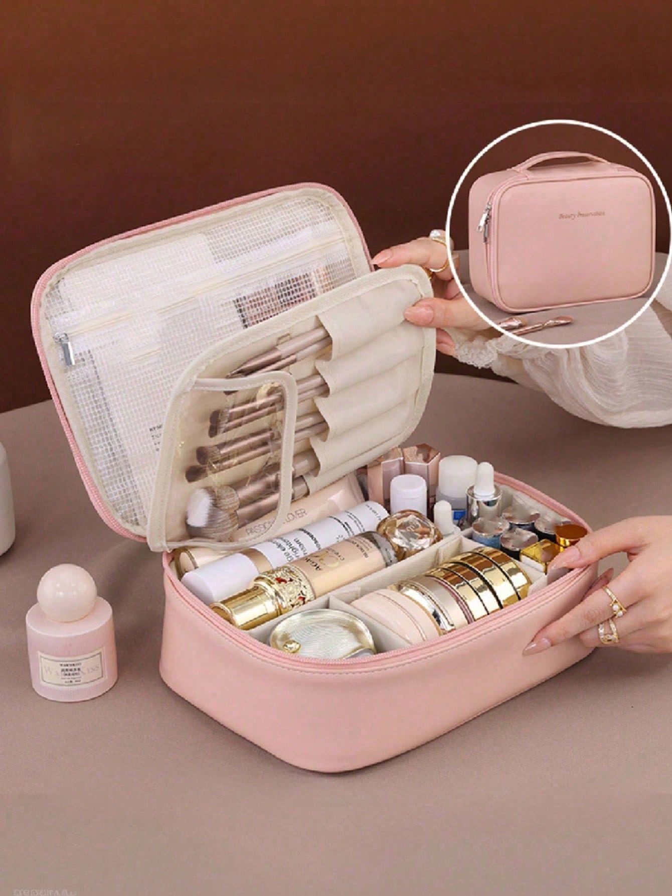 makeup & skincare bag