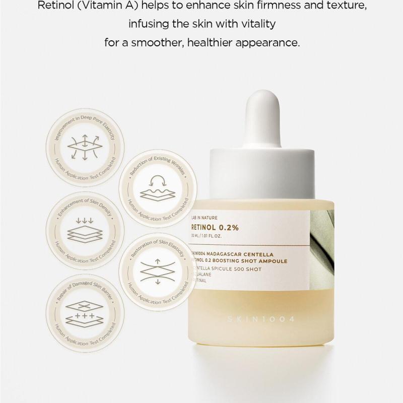 Centella - skin1004 - Madagascar Centella Retinol 0.2 Boosting Shot Ampoule-30ml