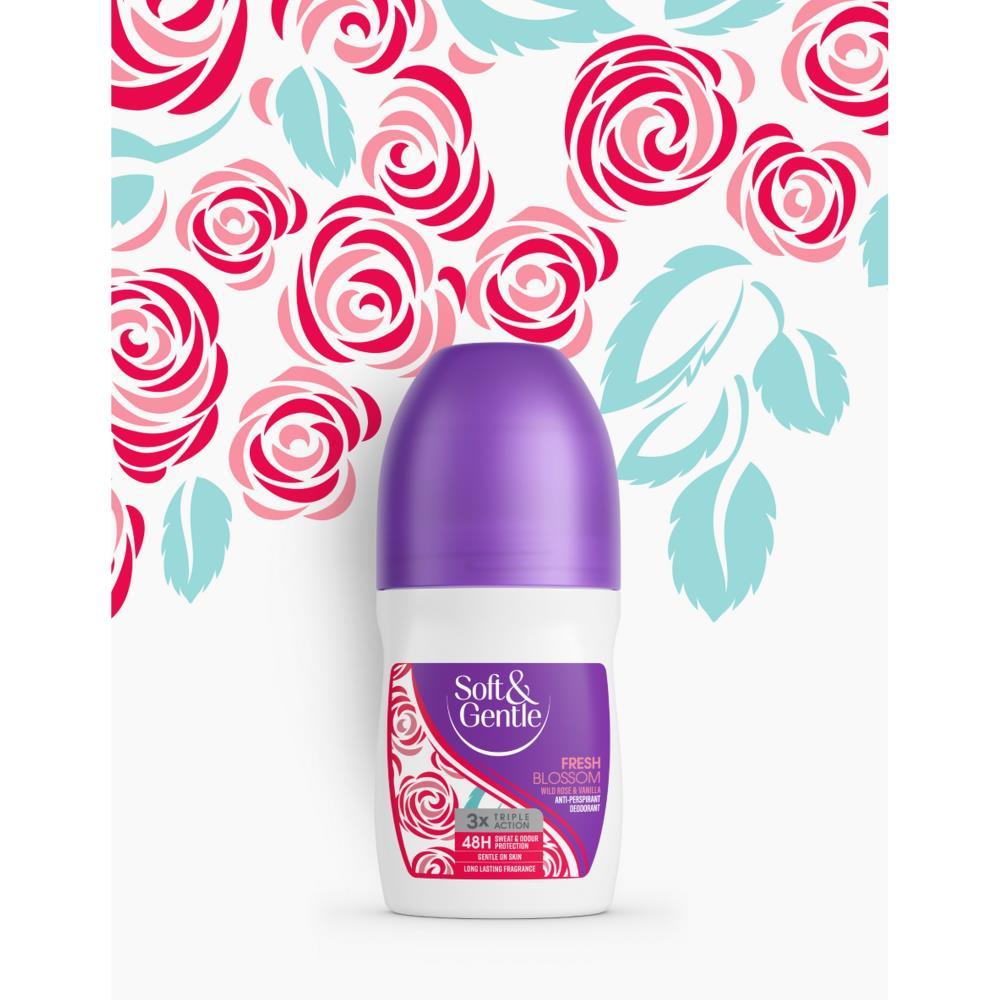 Soft and Gentle Fresh Blossom Anti-Perspirant Roll On Deodorant 50ml
