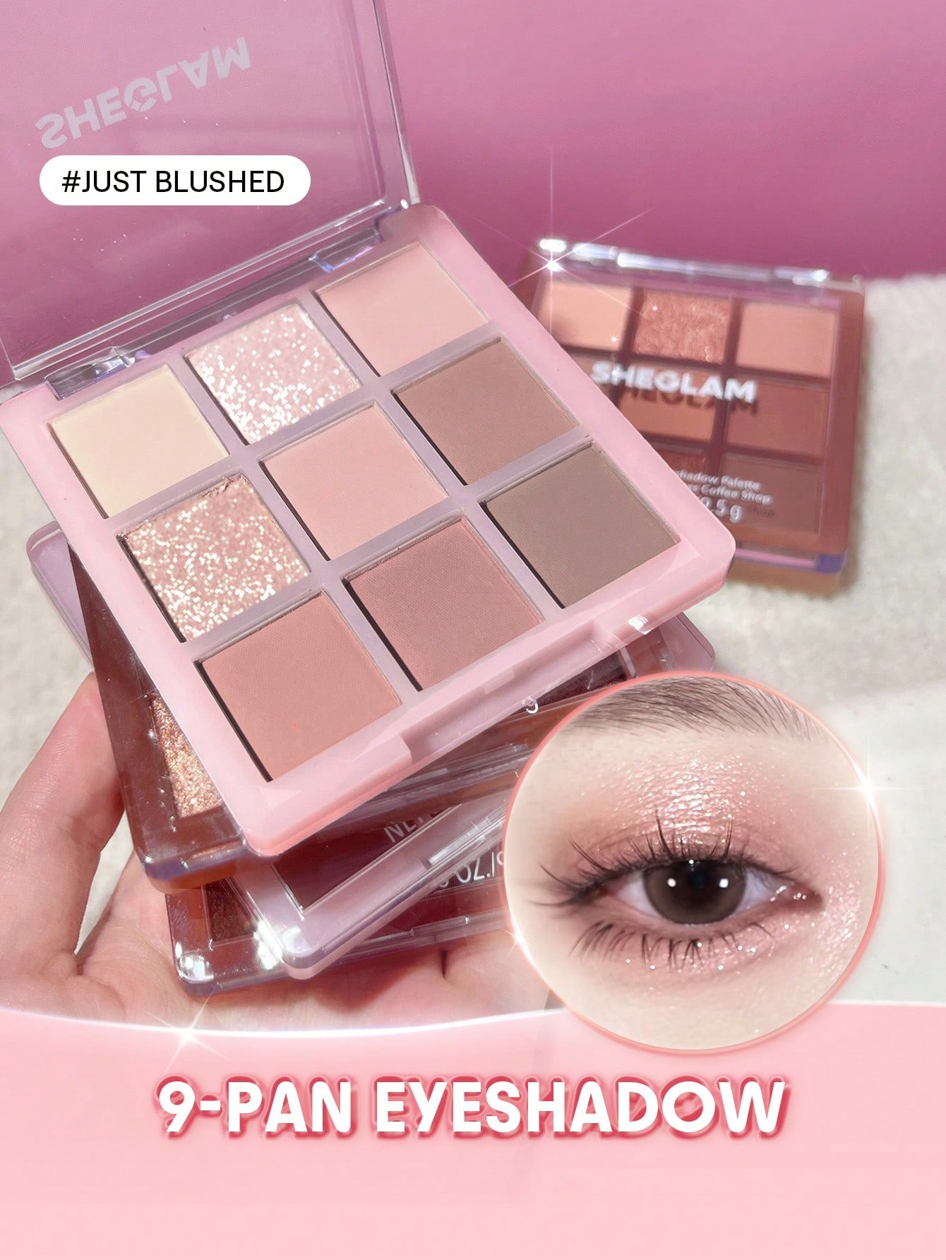 Sheglam eyeshadow palette-just blushed 