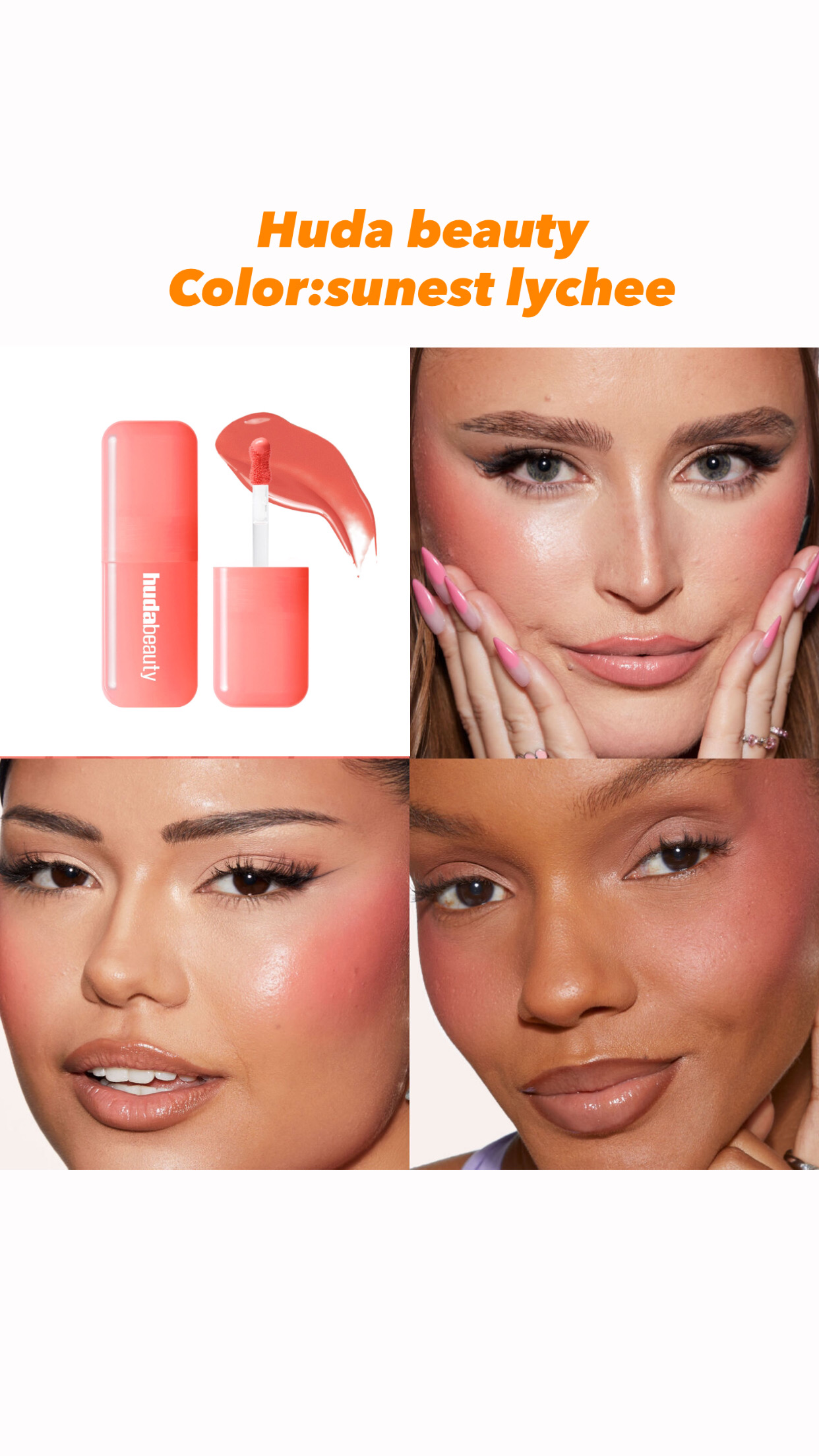 Huda beauty Blush Filter Liquid Blush-Sunset Lychee