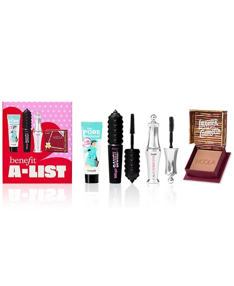 Benefit A-List Badgal Bang Mascara, Hoola Bronzer, Porefessional Primer & 24hr Brow Setter Gift Set
