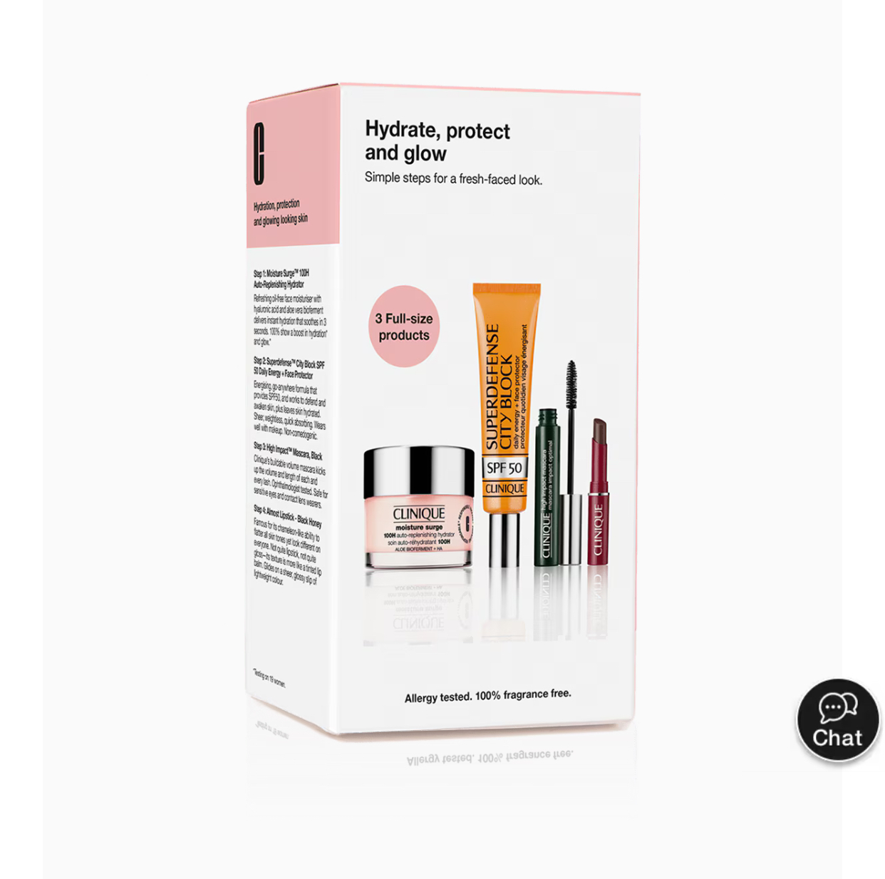 Clinique Hydrate, Protect and Glow Beauty Gift Set - With Black Honey & Moisture Surge