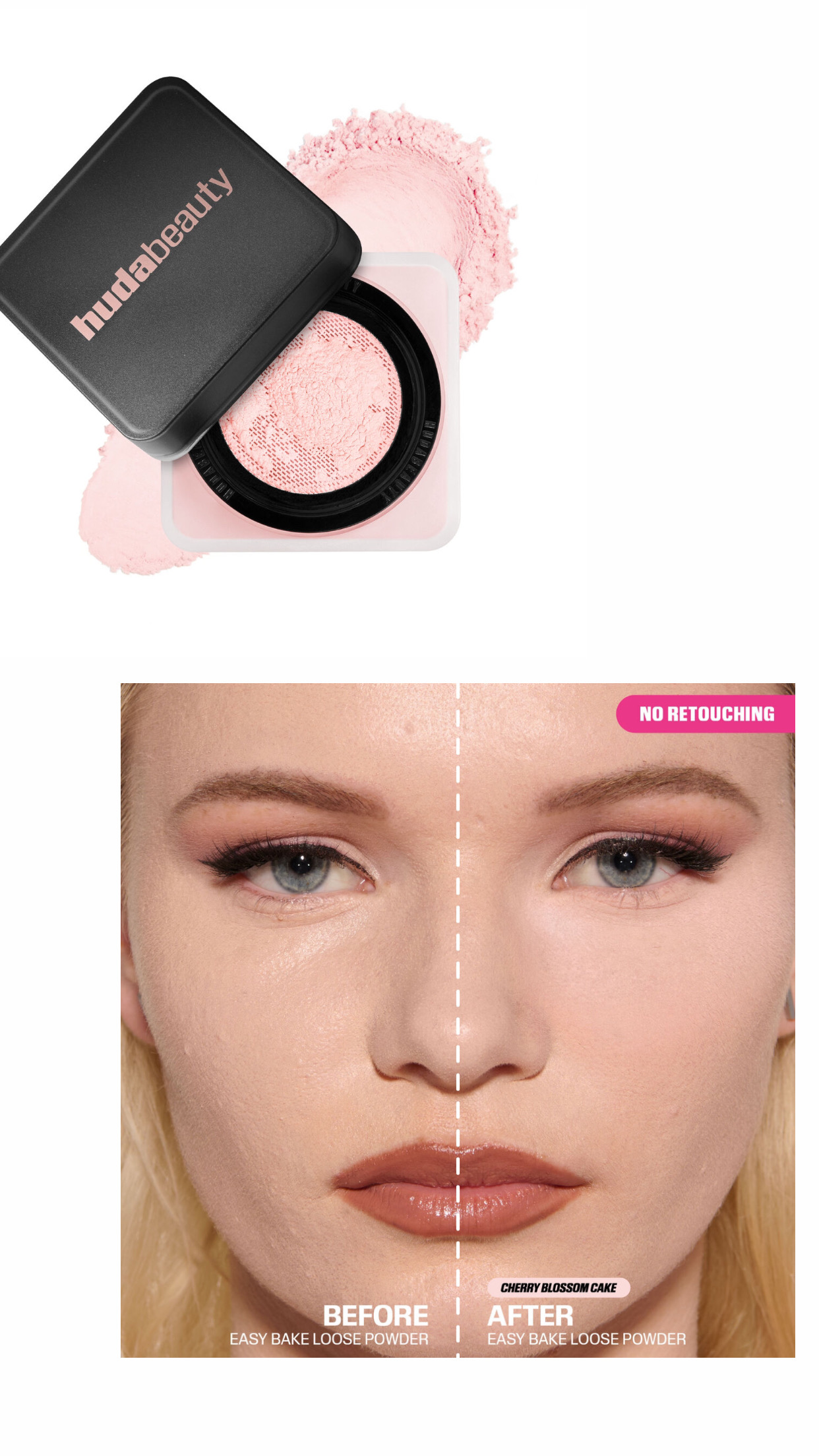 Huda beauty EASY BAKE LOOSE POWDER - 20G(Cheery blossom)