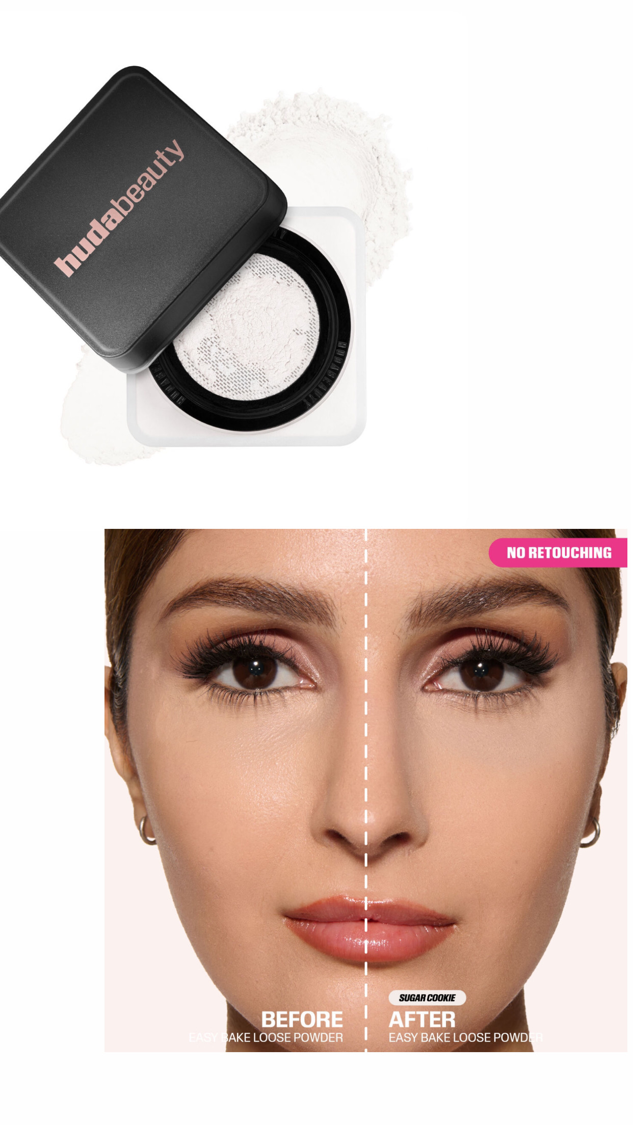 Huda Beauty Loose Powders Easy Bake Loose Baking & Setting Powder(suger cookie)