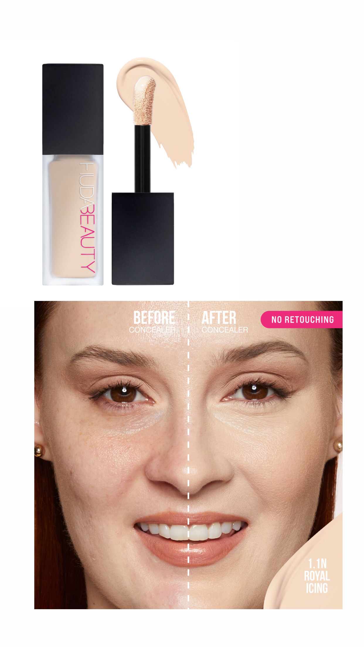 Huda beauty FauxFilter Luminous Matte Concealer-royal icing