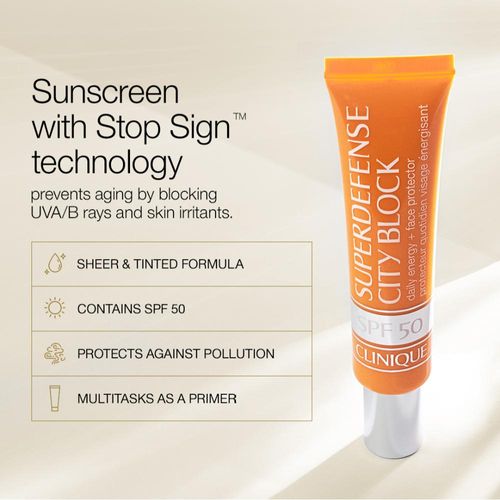 Clinique Superdefense City Block Oil Free Broad Spectrum SPF 50-40ml