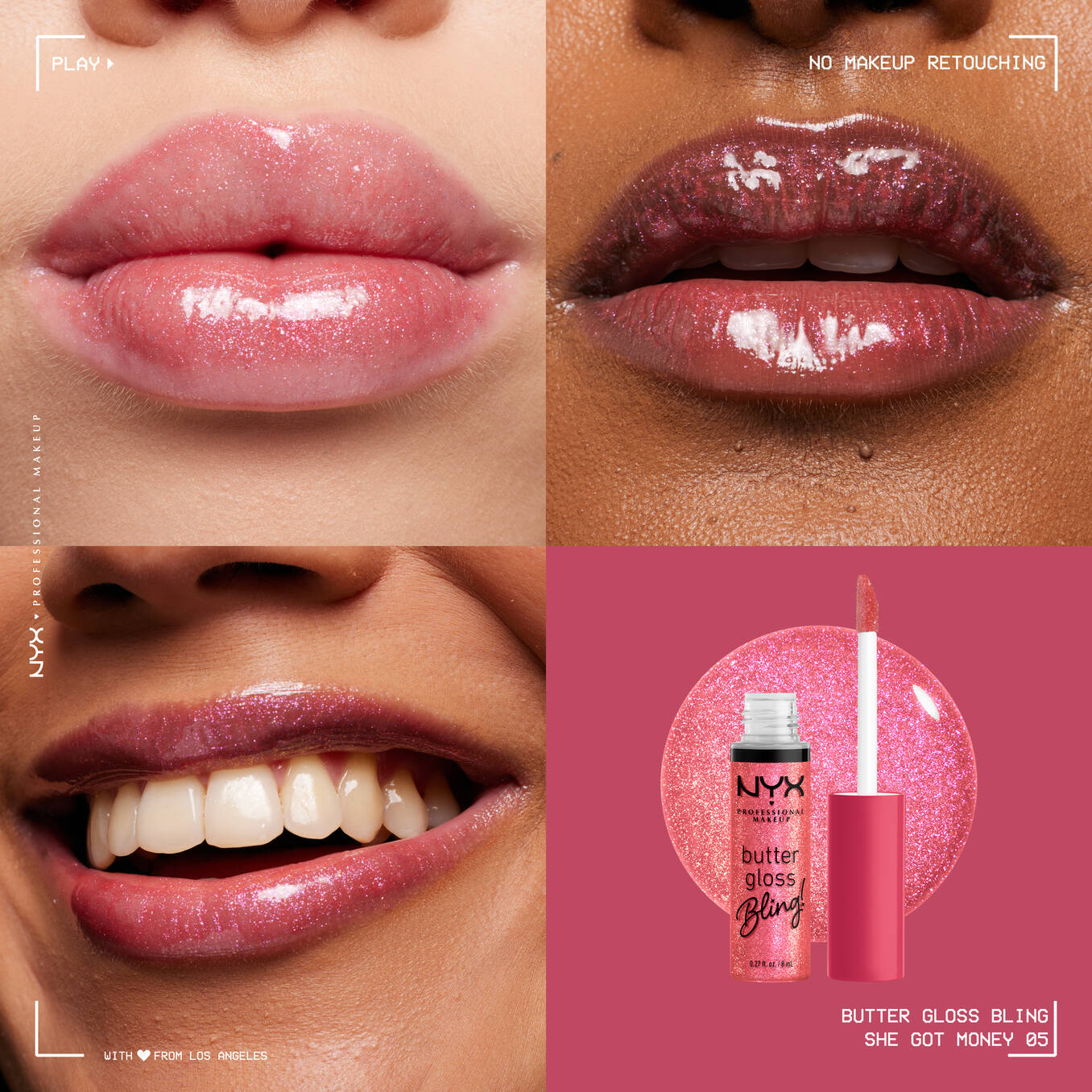 Nyx Butter Gloss, Non-Sticky Lip Gloss - She got money 