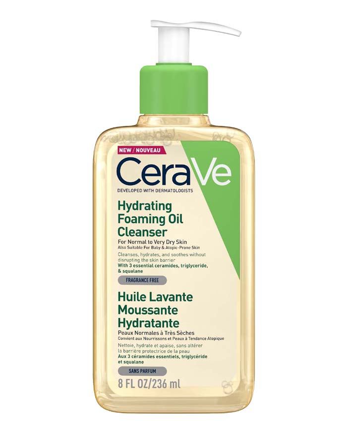cerave-hydrating foaming oil cleanser-236ml