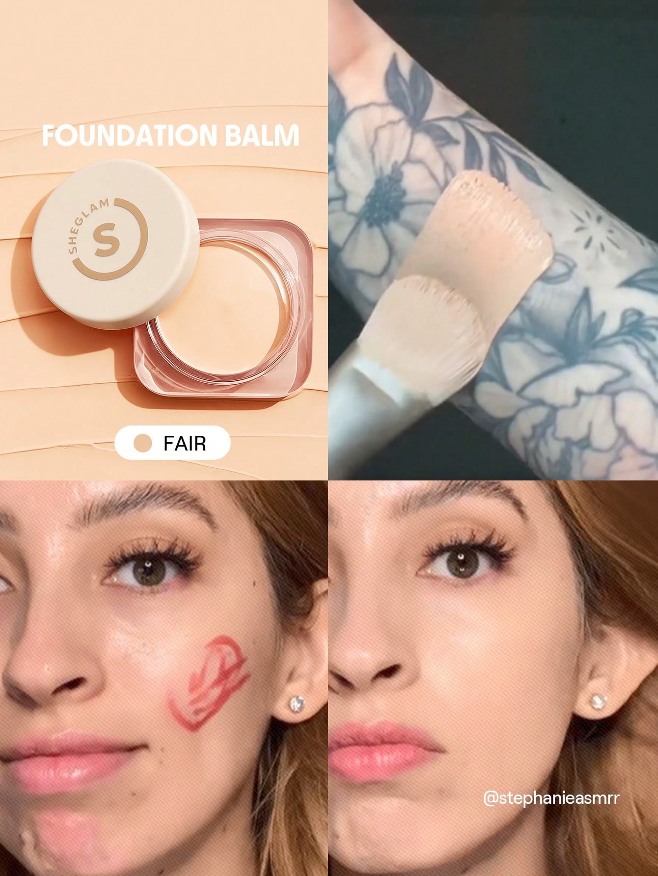 Sheglam-Full Coverage Foundation Balm-Fair