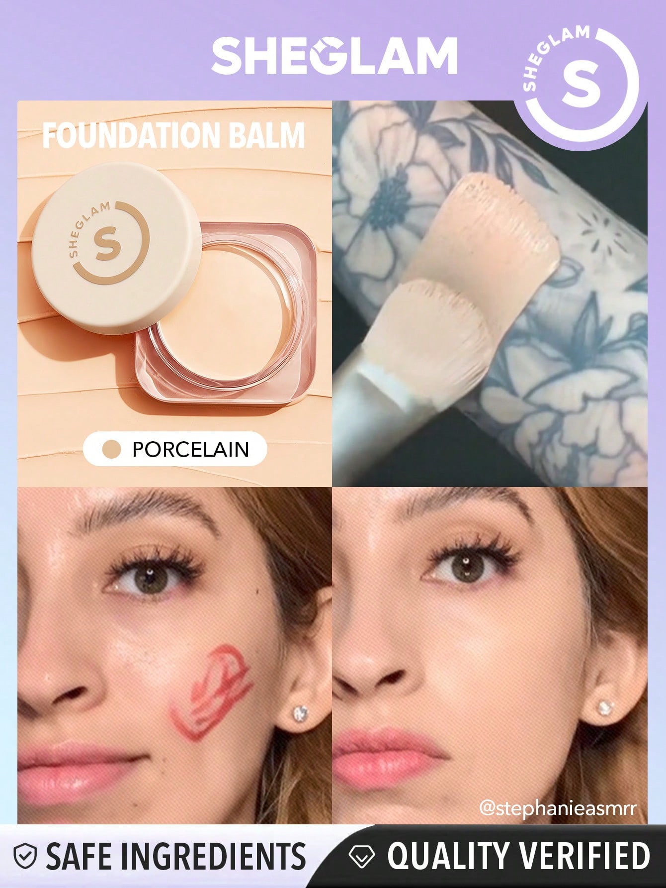 Sheglam-Full Coverage Foundation Balm-Porcelain
