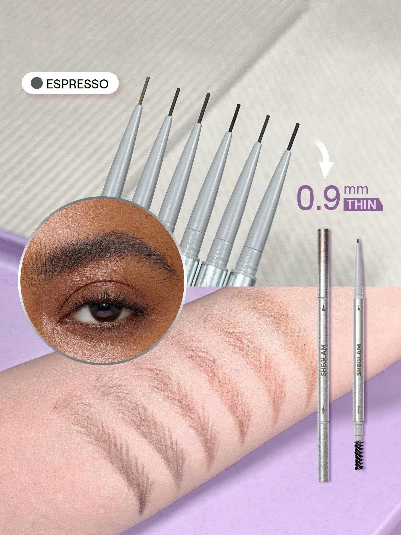 Sheglam- ultra slim eyebrow pencil-espresso