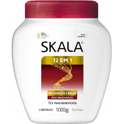 Skala  Creme De Tratamento Skala 12 Em 1-1000g