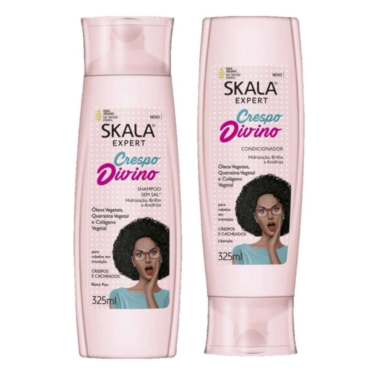 Skala - Linha Expert - Kit Crespo Divino Shampoo e Condicionador-325ml