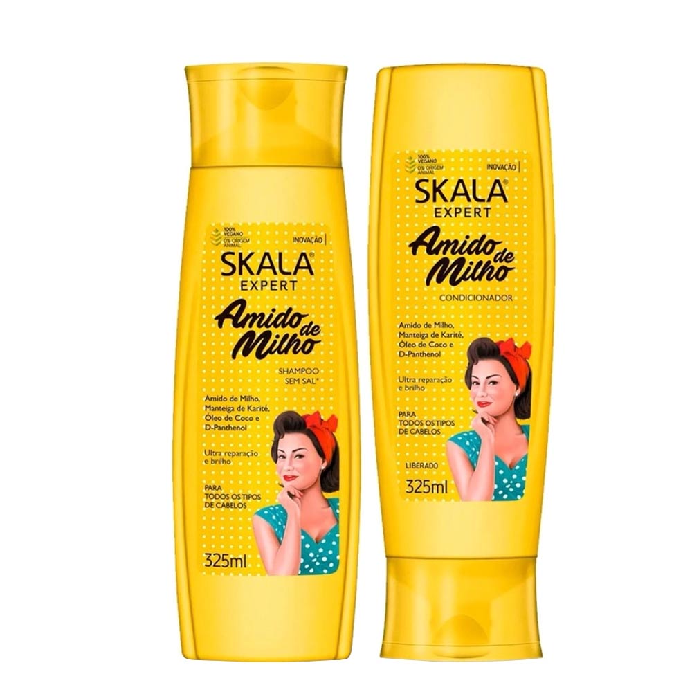 Skala Expert Cornstarch Shampoo and Conditioner Kit-325ml