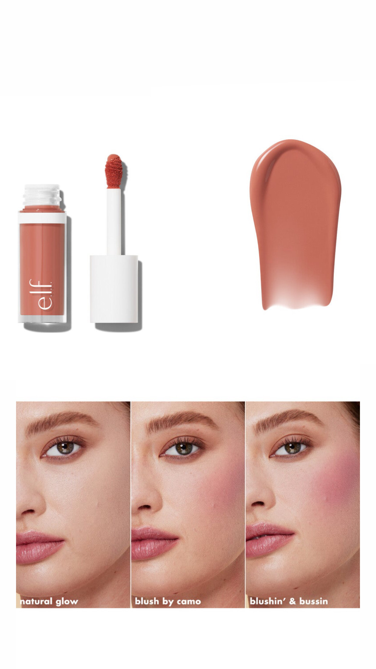 elf Ultra-pigmented, long-lasting liquid blush in Dusty Rose