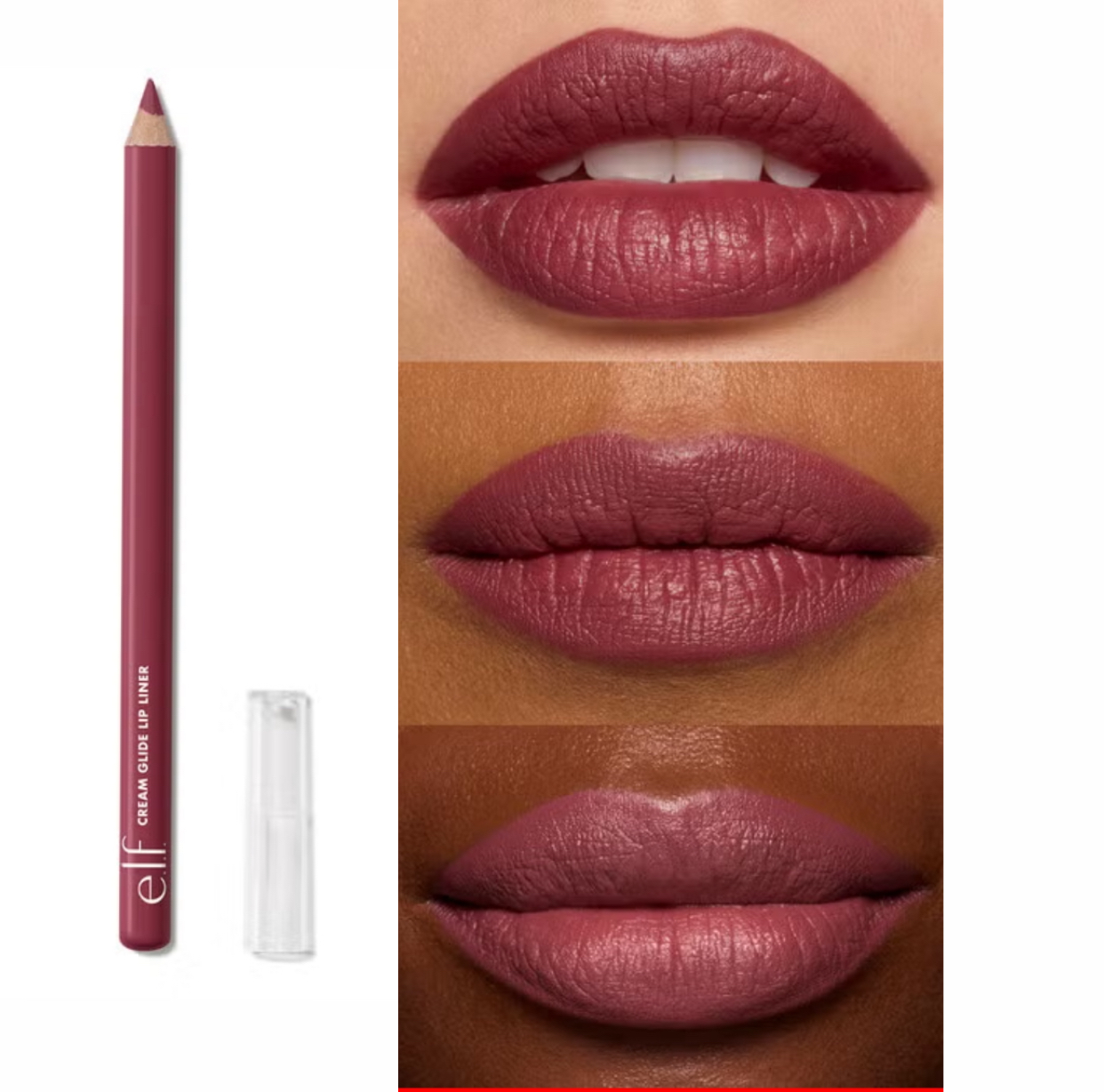 Elf Creamy lip liner pencil to shape- that That Merlot Tho - Soft Burgundy