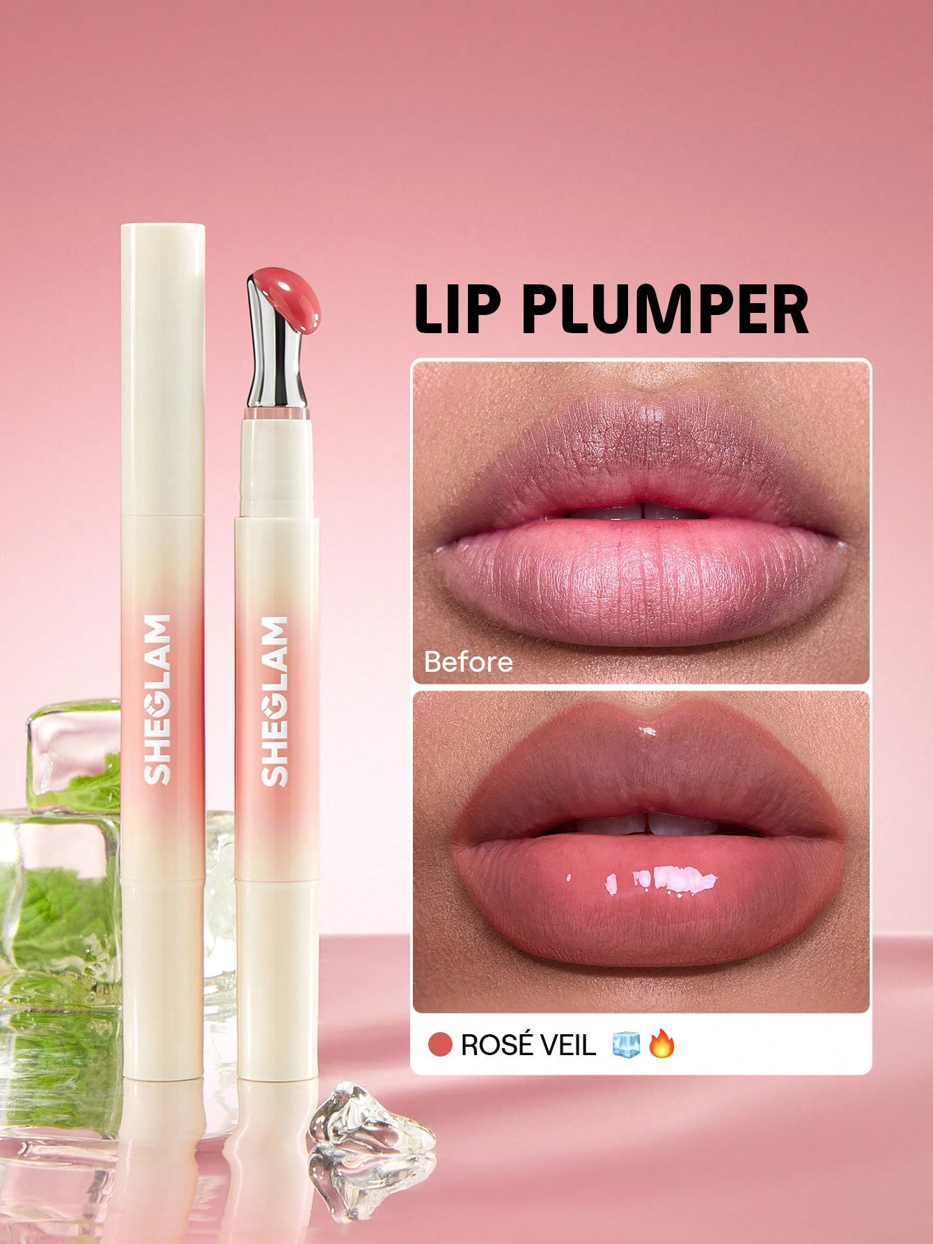 sheglam Bold Booster Lip Plumper-rose veil