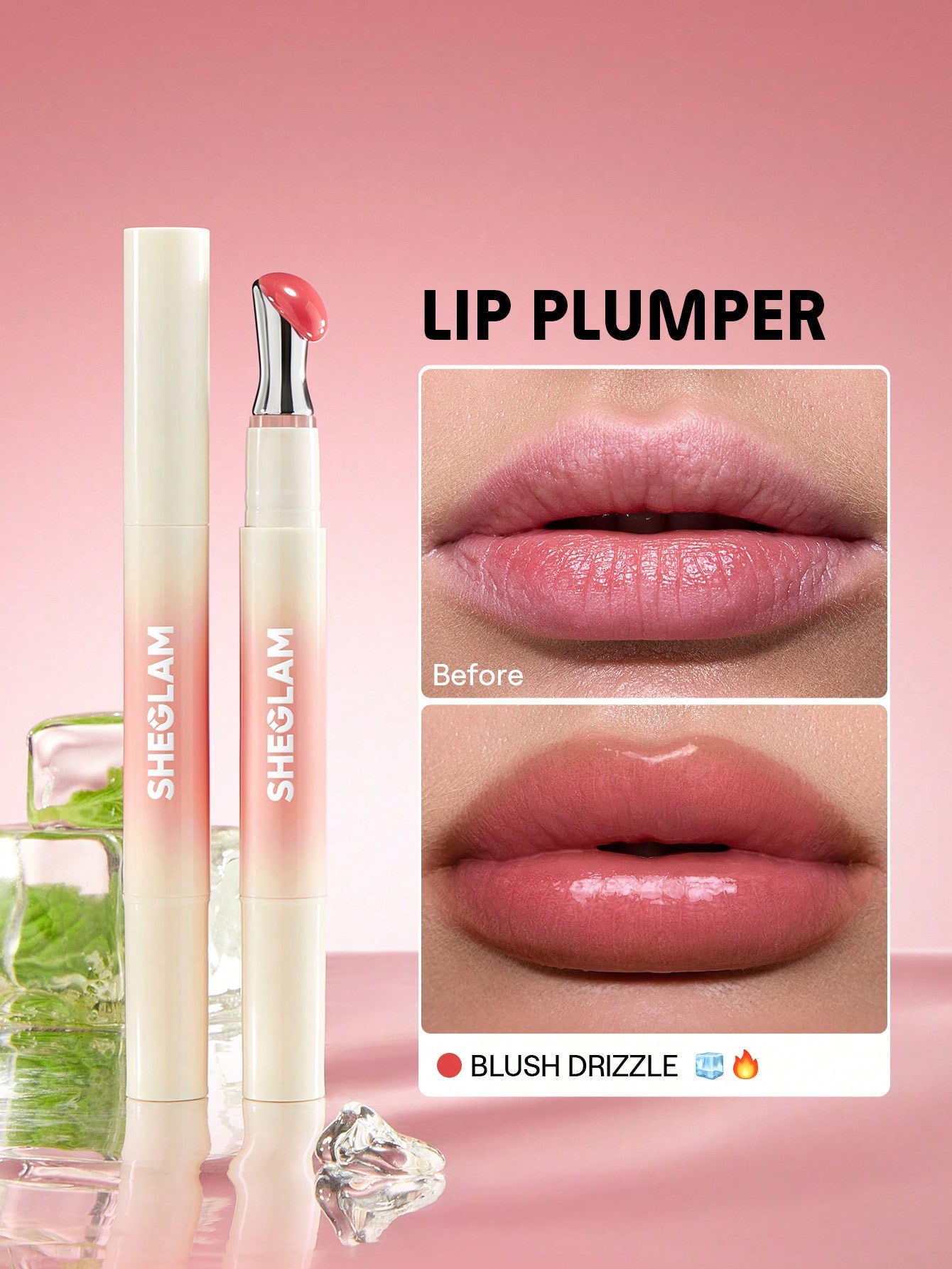 sheglam Bold Booster Lip Plumper-blush drizzel