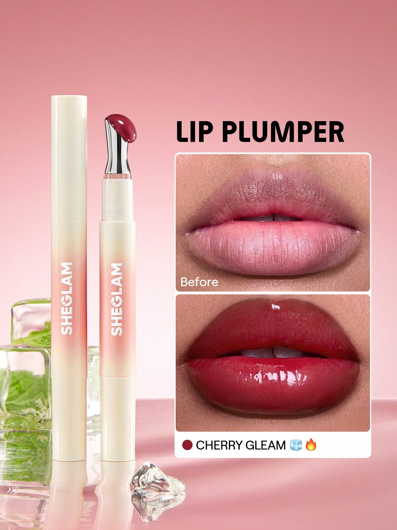 sheglam Bold Booster Lip Plumper-cherry gleam