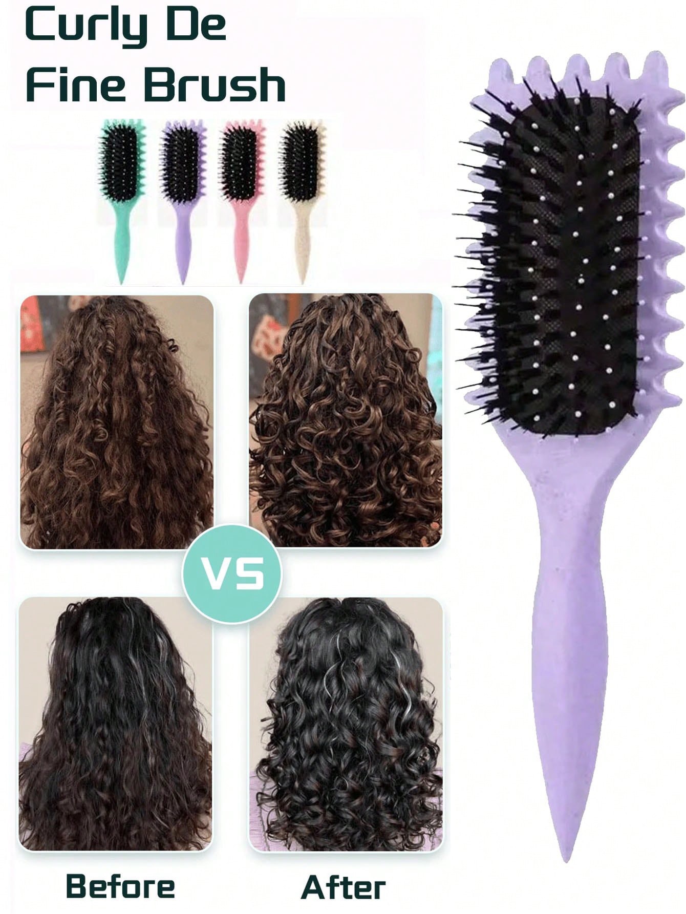 Curly hair brush