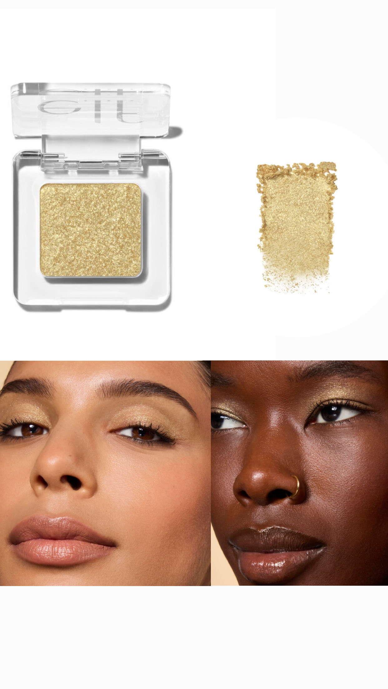 Elf Long-lasting sheer sparkle eyeshadow topper-It's Glit