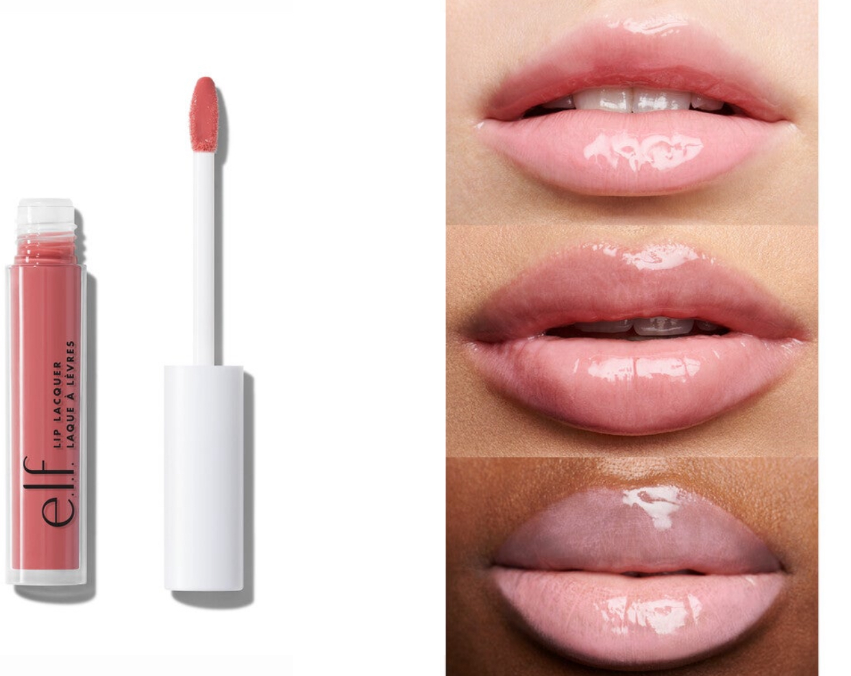 Elf-sticky, shiny lip gloss-Wild Rose