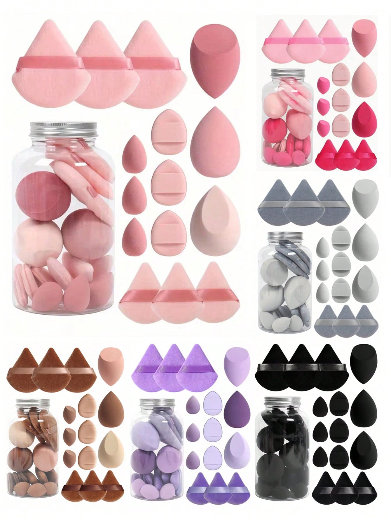Beauty blander-Powder puff set-1set 
