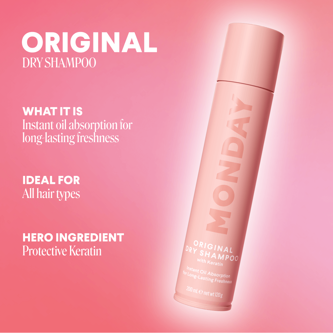 Monday haircare original Dry Shampoo with Keratin, oil-absorbing for All Hair Types-200ml