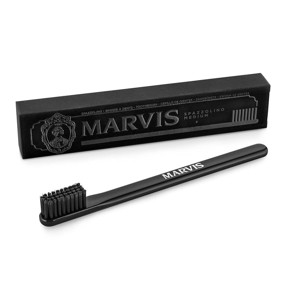 marvis black medium toothbrush